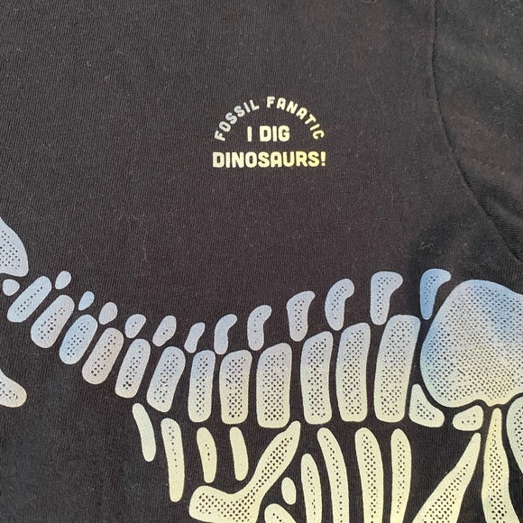 GAP Navy Blue Dinosaur Long Sleeve Playtime Favorites Tee organic grown cotton - Picture 3 of 6